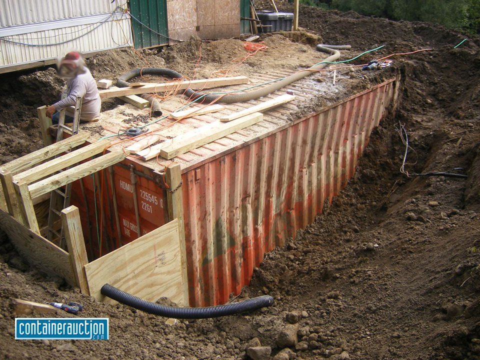 What happens when you bury a shipping container, a cautionary tale 