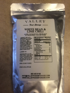 Valley Food Storage White Bean Lime Chili