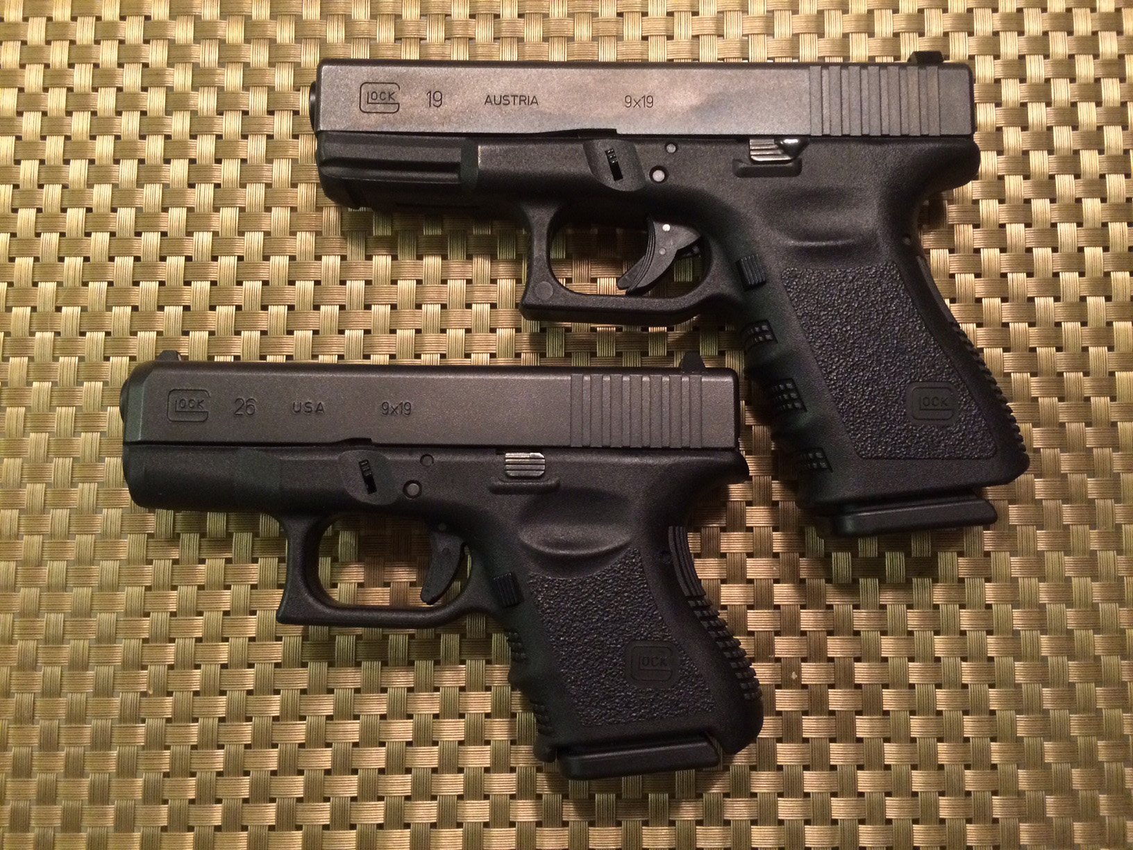 Glock 29 vs Glock 19 and Glock 26 